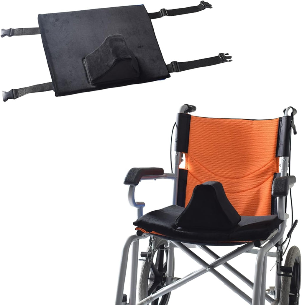 Anti-Slip Wheelchair Seat Cushion for Seniors and Disabled Patients, Prevent Leg Slippage Seat Pad with Adjutable