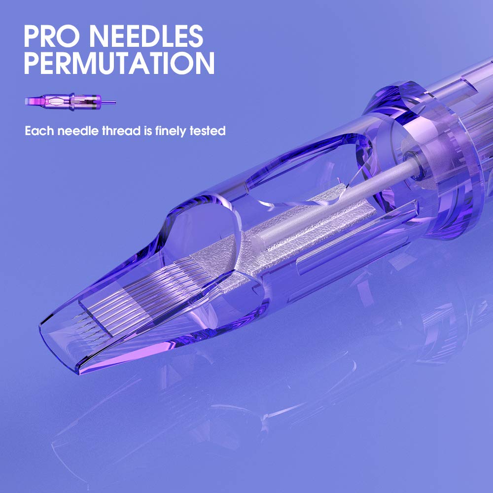 Mast Pro Tattoo Cartridges 20Pcs Disposable Needles Curved Magnum 1015RM