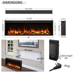 LegendFlame Austin Build in Electric Fireplace 60"