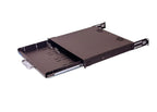 RSF1111BK21R2K1 1U Center Mount Rackmount Sliding Keyboard Drawer with Pull Out Mouse pad for 2 Post Relay Rack and 4 Post Cabinet from 14.82 inch to 19.28 inch deep
