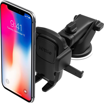 Easy One Touch Classic Dash & Windshield Universal Car Mount Phone Holder Desk Stand for iPhone, Samsung, LG, Moto