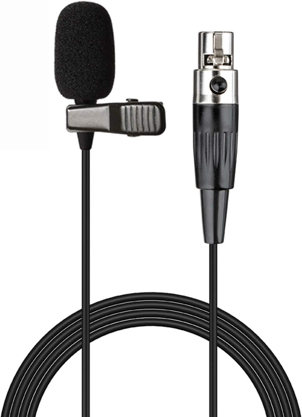 Lavalier Microphone Lapel Microphone Compatible with AKG Samson Wireless Transmitter - Unidirectional Condenser Mic