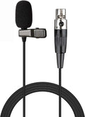 Lavalier Microphone Lapel Microphone Compatible with AKG Samson Wireless Transmitter - Unidirectional Condenser Mic