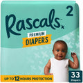 Rascals Premium Diapers, (Size 1 Count 108) (Size-2, 33, Count)