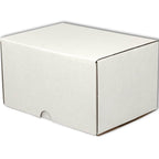 7x5x4 Shipping Boxes Set of 50, White Mailer Corrugated Cardboard Box
