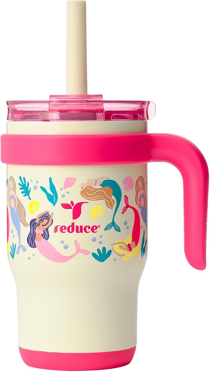 14 Oz Coldee Kids Tumbler with Lid and Straw - Coldee Insulated Travel Mug - Spill-Proof, Sweatproof Stainless Steel