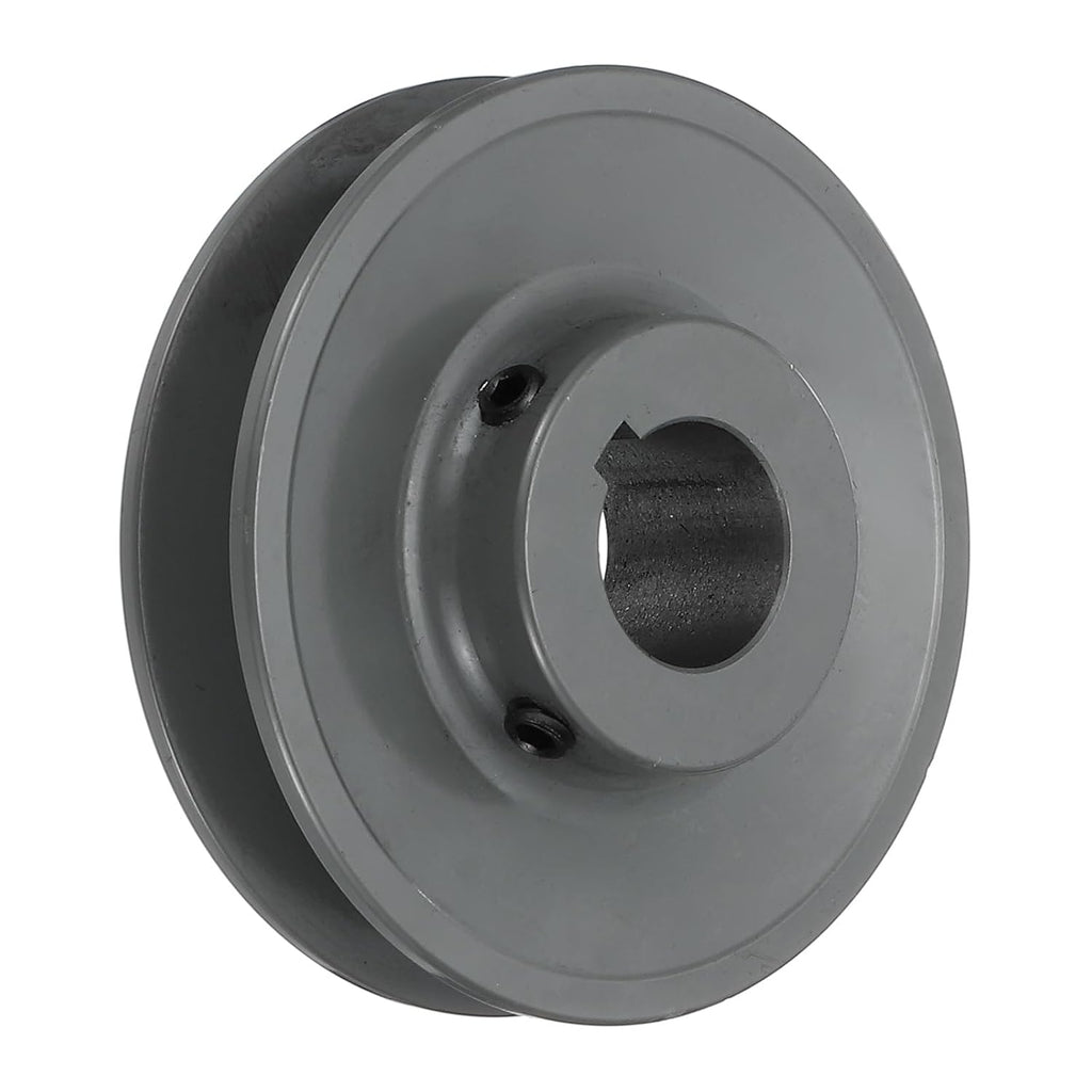 uxcell BK40-1 V-Belt Sheave 1" Bore, 3.95" OD, Single Groove Web Sheave