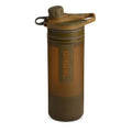 GeoPress 24 oz Water Purifier Bottle - Filter for Hiking, Camping, Survival, Travel (Coyote Brown)