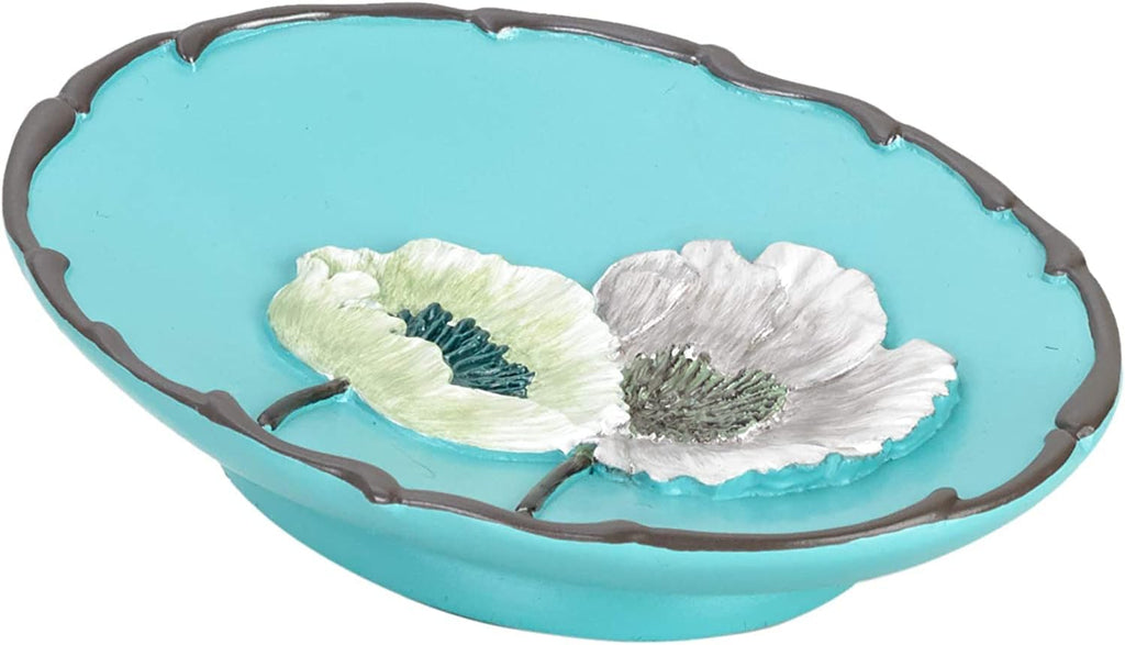 4 Piece Bathroom Accessories Sets, Poppy Fields 4 Unit