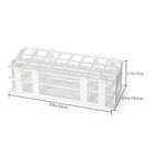 Glass Test Tube Set 24pcs 80ml Glass Test Tubes 25 x 200mm with Cork Stoppers and 1pcs 24 Holes Plastic Tubes Rack