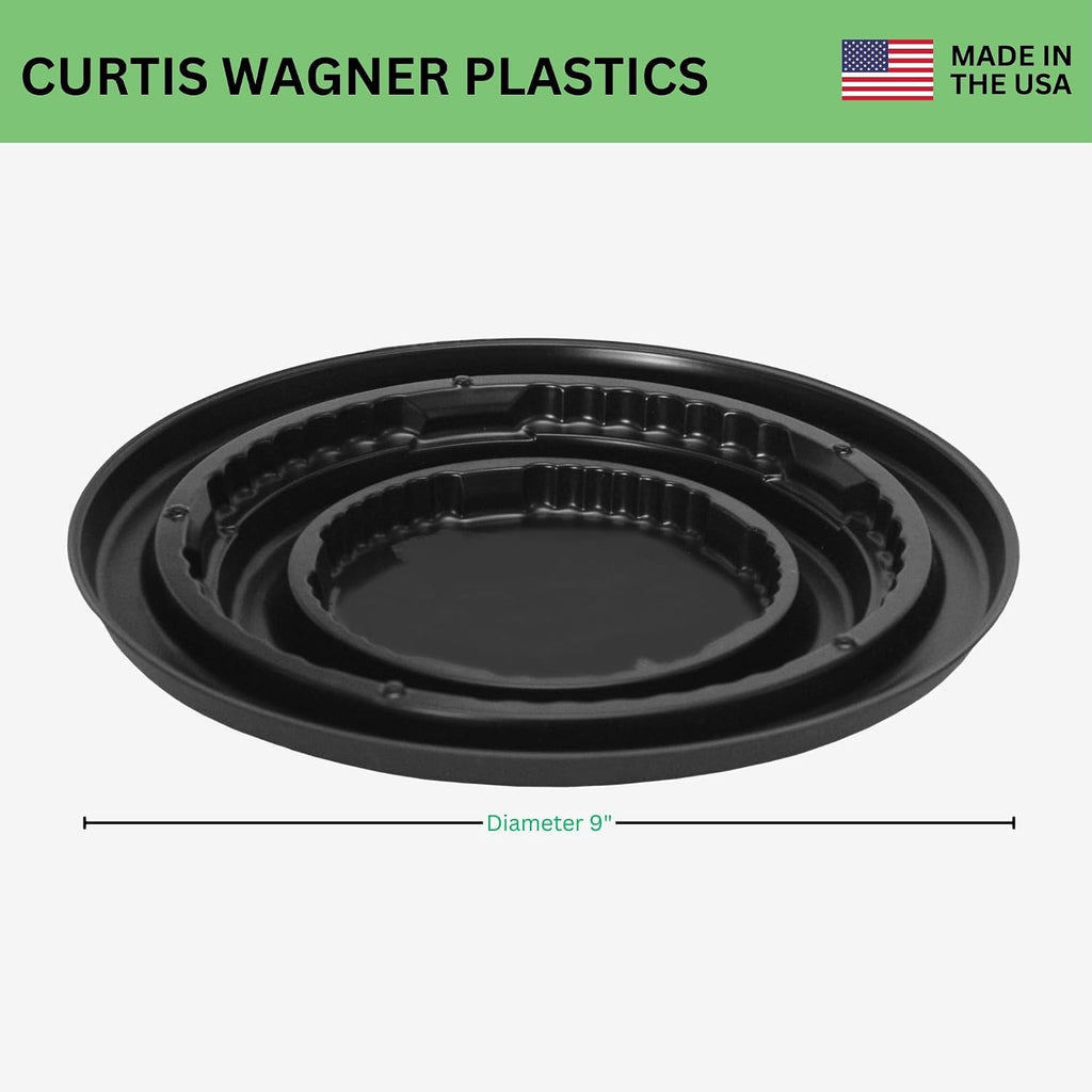 Curtis Wagner Plastics Paint Can Drip Tray Diameter 9" (5 Pack) | Paint Tray Liner | Durable, Reusable Paint Pans