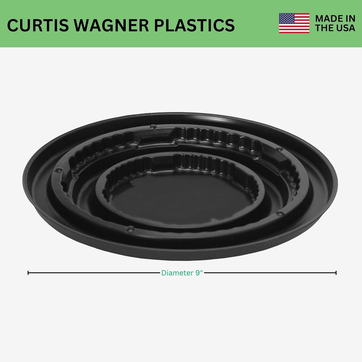 Curtis Wagner Plastics Paint Can Drip Tray Diameter 9" (5 Pack) | Paint Tray Liner | Durable, Reusable Paint Pans