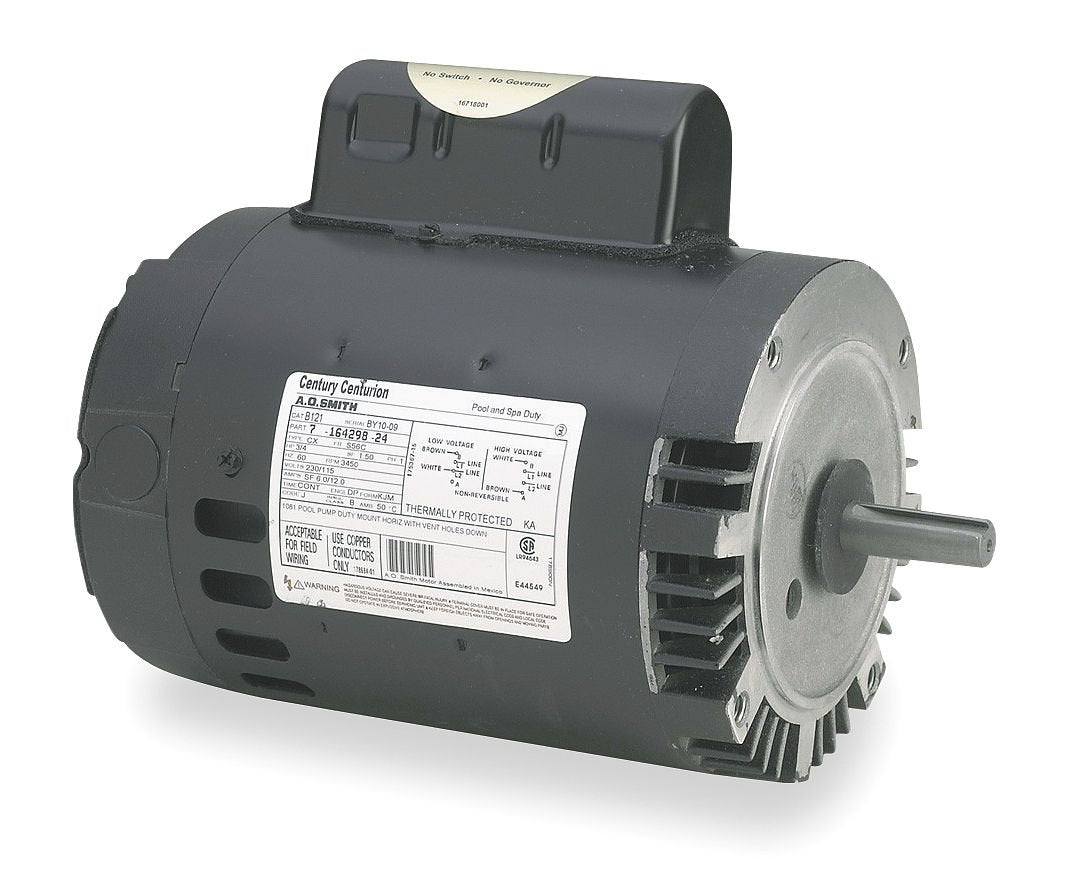 Formerly AO Smith B976 1.5HP 230V 2-Speed 56C Frame C-Face Motor