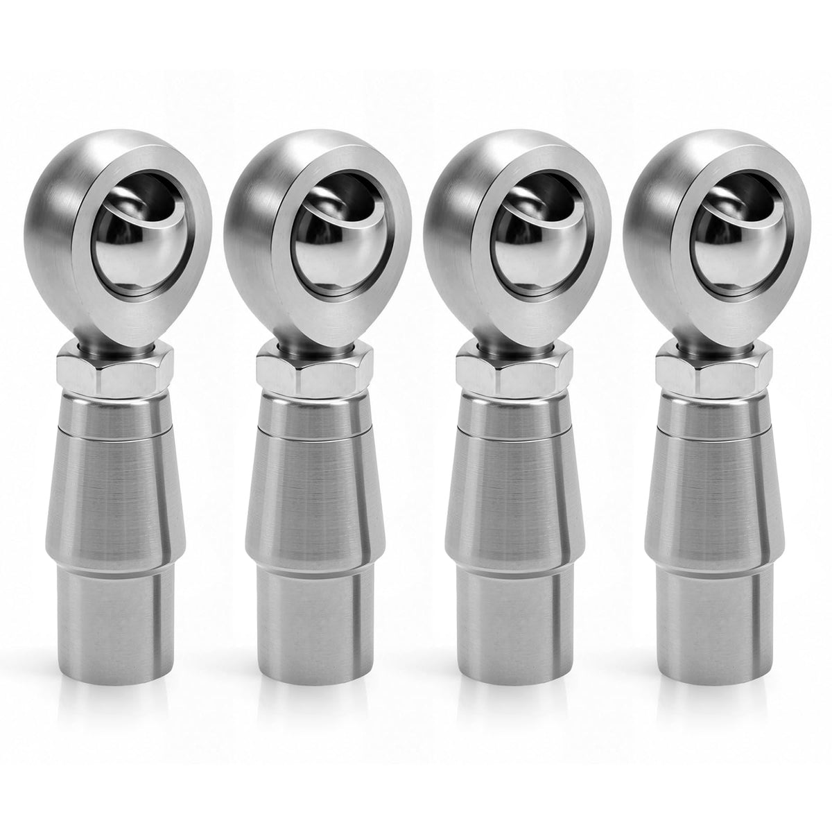 MDEOOSKY 2 Pair 3/8" Heim Joint Rod End Kit, 0.375” Chromoly Joints Panhard Kit with Tube Adapters & Jam Nuts, Ideal for Steering and Suspension Systems