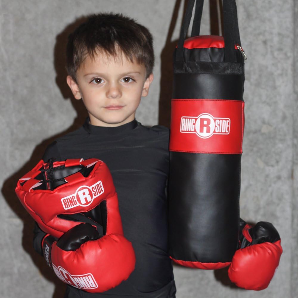 Kids Boxing Set (2-5 Year Old), Assortment with Punching Bag, Gloves, and Headgear for Boxing, MMA, Muay Thai, and