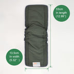 BABY Reusable 5 Layers 12 Pack Inserts with Gussets for Baby Cloth Diaper and Cloth Diapers Covers 12FLN