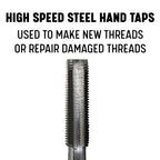 Drill America DWTS4X.7 m4 x .7 High Speed Steel 4 Flute Hand Tap Set, DWT Series