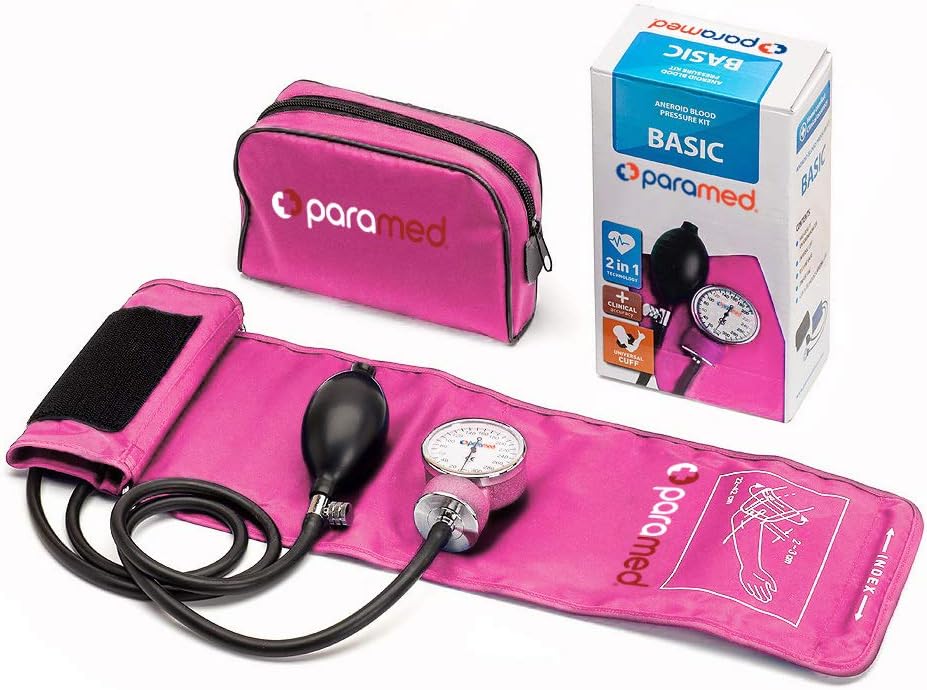 Aneroid Sphygmomanometer – Manual Blood Pressure Cuff with Universal Cuff 8.7-16.5" and D-Ring – Carrying Case in the