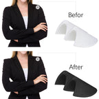 4 Pairs No-Sewing Shoulder Pads Self Adhesive Sponge Shoulder Pads Non Slip Shoulder Protectors Soft Covered Sewing