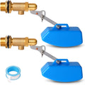 2 Pcs Brass Float Valve 3/4 Inch, Water Tank Float Valve Auto Fill