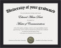 Certificate Frame, 8.5 by 11 Diploma Frames, 1 Pack, Black | Clear Plexiglass, 8.5x11 Document Degree Frames for
