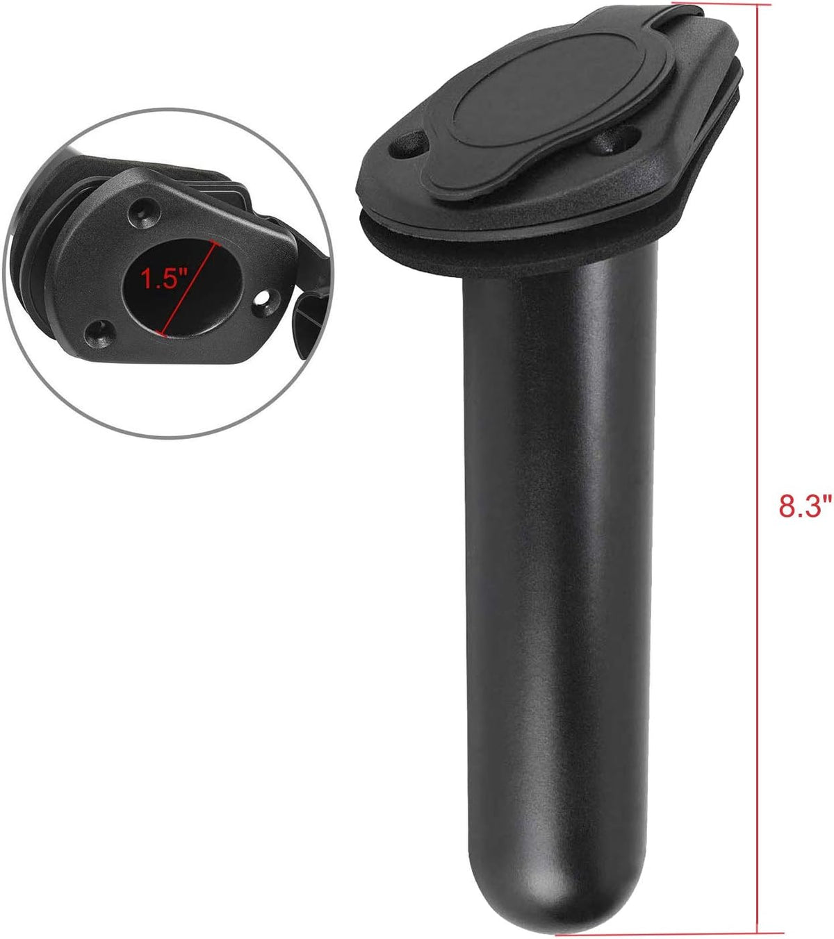 NovelBee 4 Pack Kayak Fishing Rod Holders for Boat,Flush Mount Rod Holders