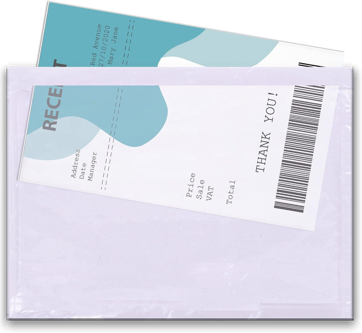 200 x A6 Plain Document Enclosed Wallet (158 x 110 mm) | Peel & Seal Clear Plastic Envelopes/Sleeves/Pockets/Wallets