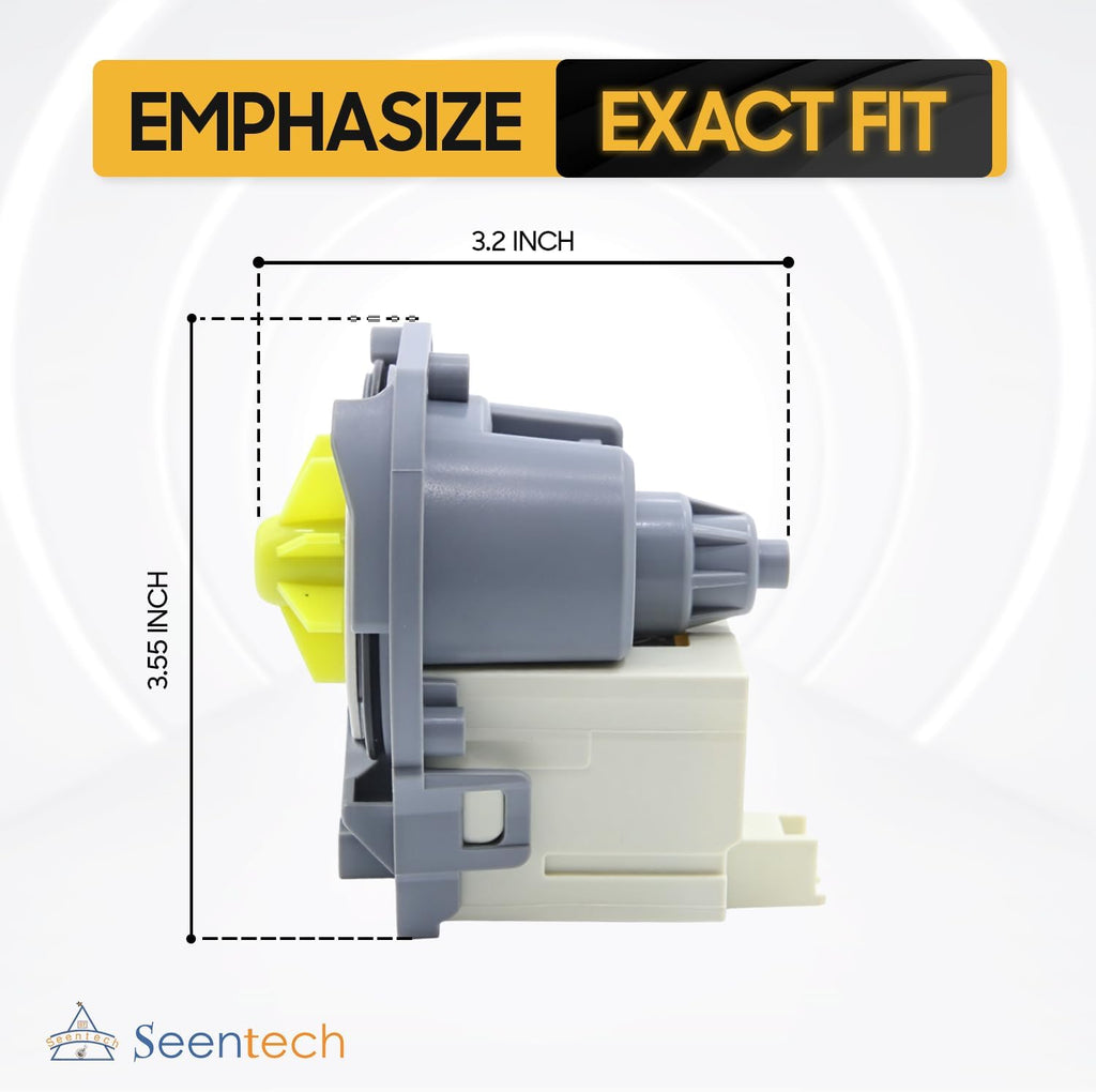 Seentech W10876537 Dishwasher Drain Pump - Compatible With Whirlpool, May-tag, Ken-more Kitchen-Aid Dishwasher – Repalces AP6004843, W10724439, W10876537VP