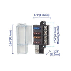 Blue Sea Systems ST Blade Compact Fuse Block, 4 Circuits