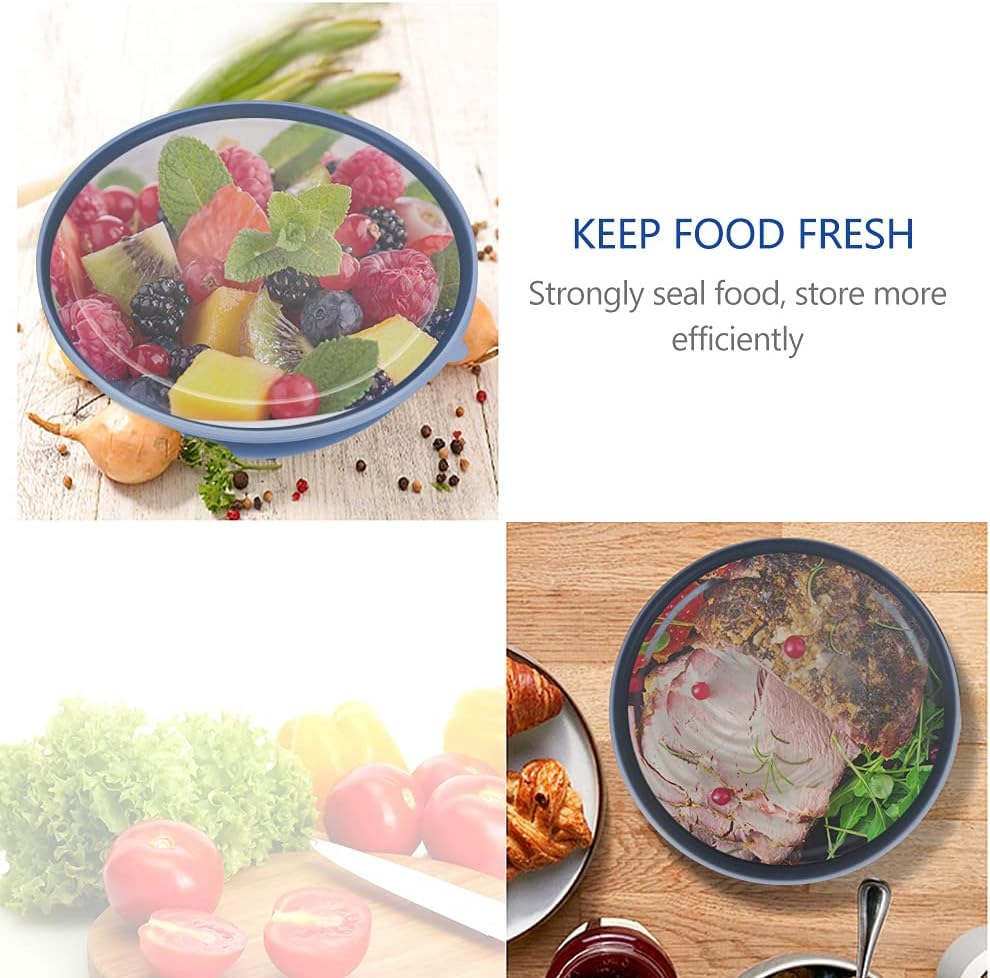 BPA Free Plastic Round Mixing Bowl with Lids, 12 Pack Nesting Bowls with Lids Set, Microwave and Dishwasher Safe Prep