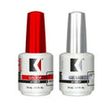 Gelfinity Base Coat & Glossy Top Coat Duo Set, No-Wipe, Long-Lasting Soak-Off Formula, Chip-Resistant, UV/LED Gel