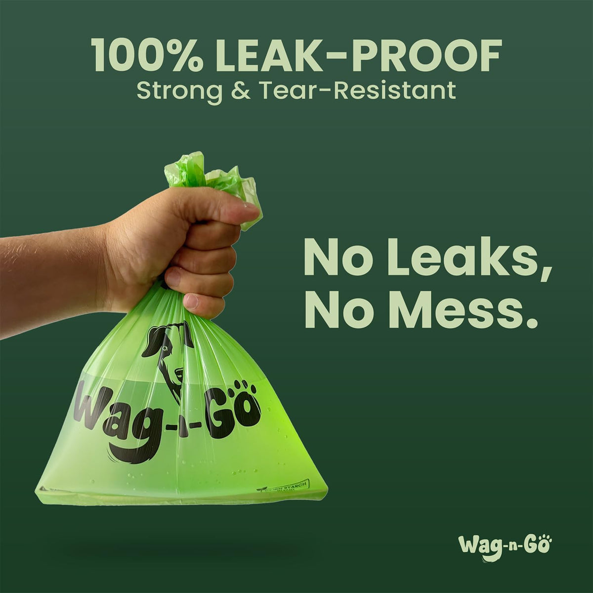 Dog Poop Bags Rolls, 120 Count Unscented Doggie Poop Bags, Leak-Proof, Easy Pet Waste Cleanup
