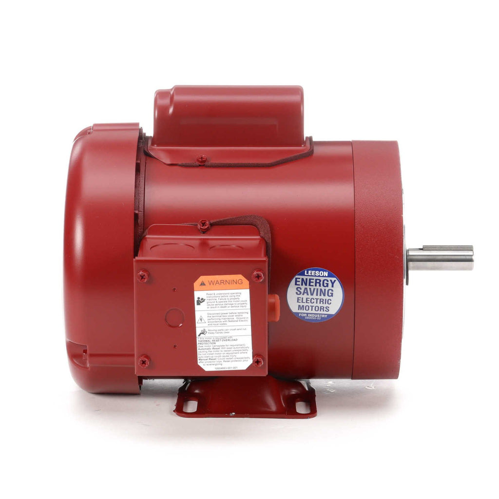 Leeson 116486.00 Pressure Washer C Face Pump Motor, 1 Phase, 56C Frame, Rigid Mounting, 1/2HP, 1800 RPM, 115/208-230V Voltage, 60Hz Fequency