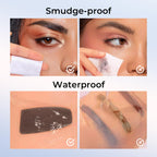 Eyebrow Stamp Kit, Brow Stencil Easy to Use & Natural Looking, Pigmented Long Lasting Eye Brow Cream with Brush and