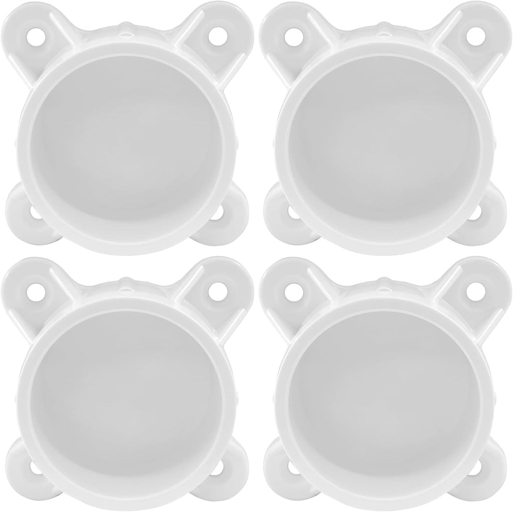 BokWin 1-1/2 Inch PVC Flange, 4 Packs