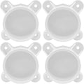 BokWin 1-1/2 Inch PVC Flange, 4 Packs