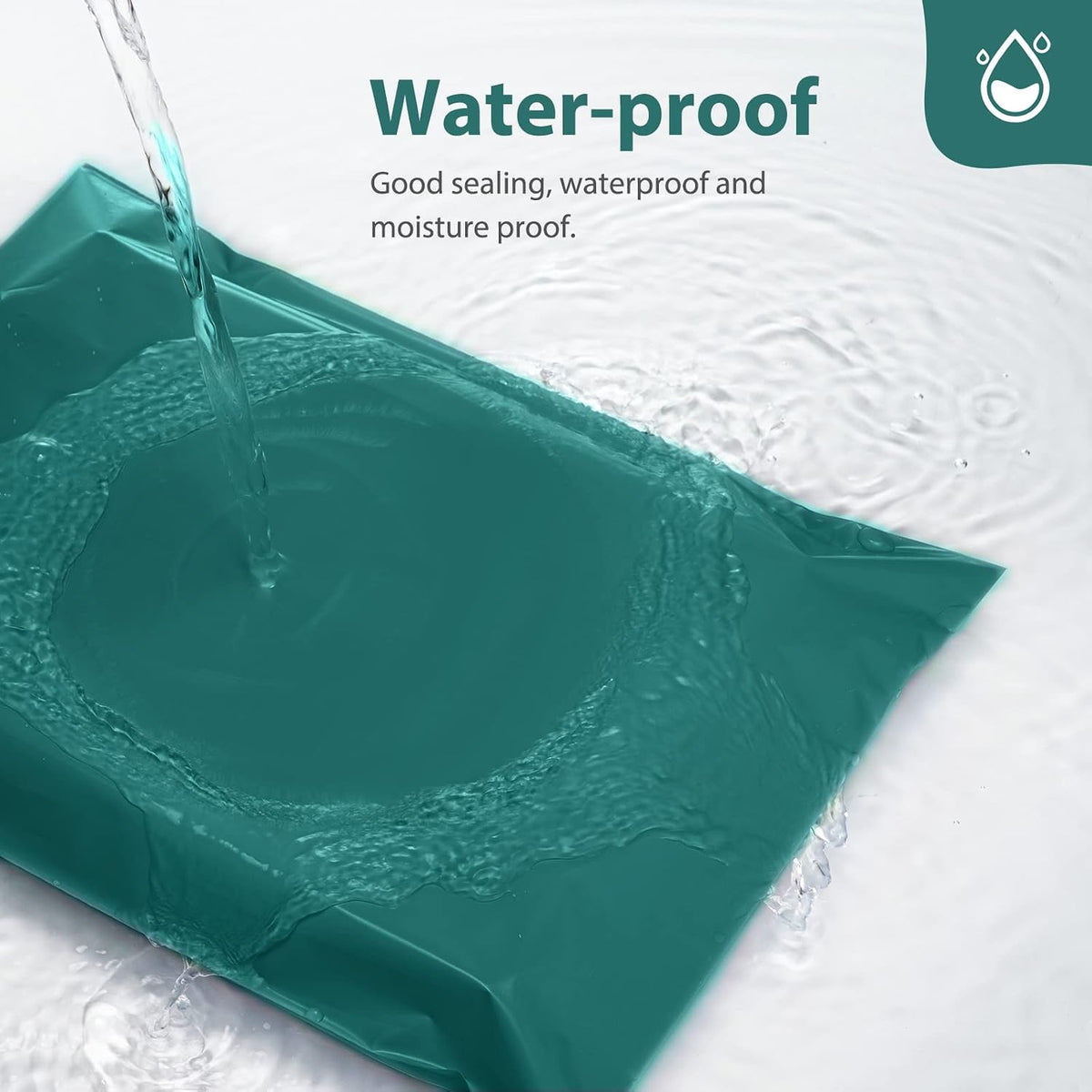 Poly Mailers 12x15.5" 50 Pcs,Sturdy Shipping Bags for Clothing,Green
