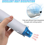 Mini Heat Gun -110V 300W Portable Handheld Hot Air Gun Tool for DIY Craft Embossing - Electric Heating Tool with