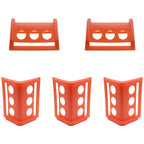 10 PCS Edge Corner Tie Down Protector Plastic Cargo Strap Edge Protector for Cargo Loading Protection (Orange)