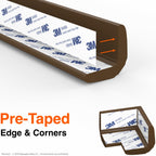 Fireplace Edge Corner Protector, Extra-Wide 9ft Edge 2 Corners