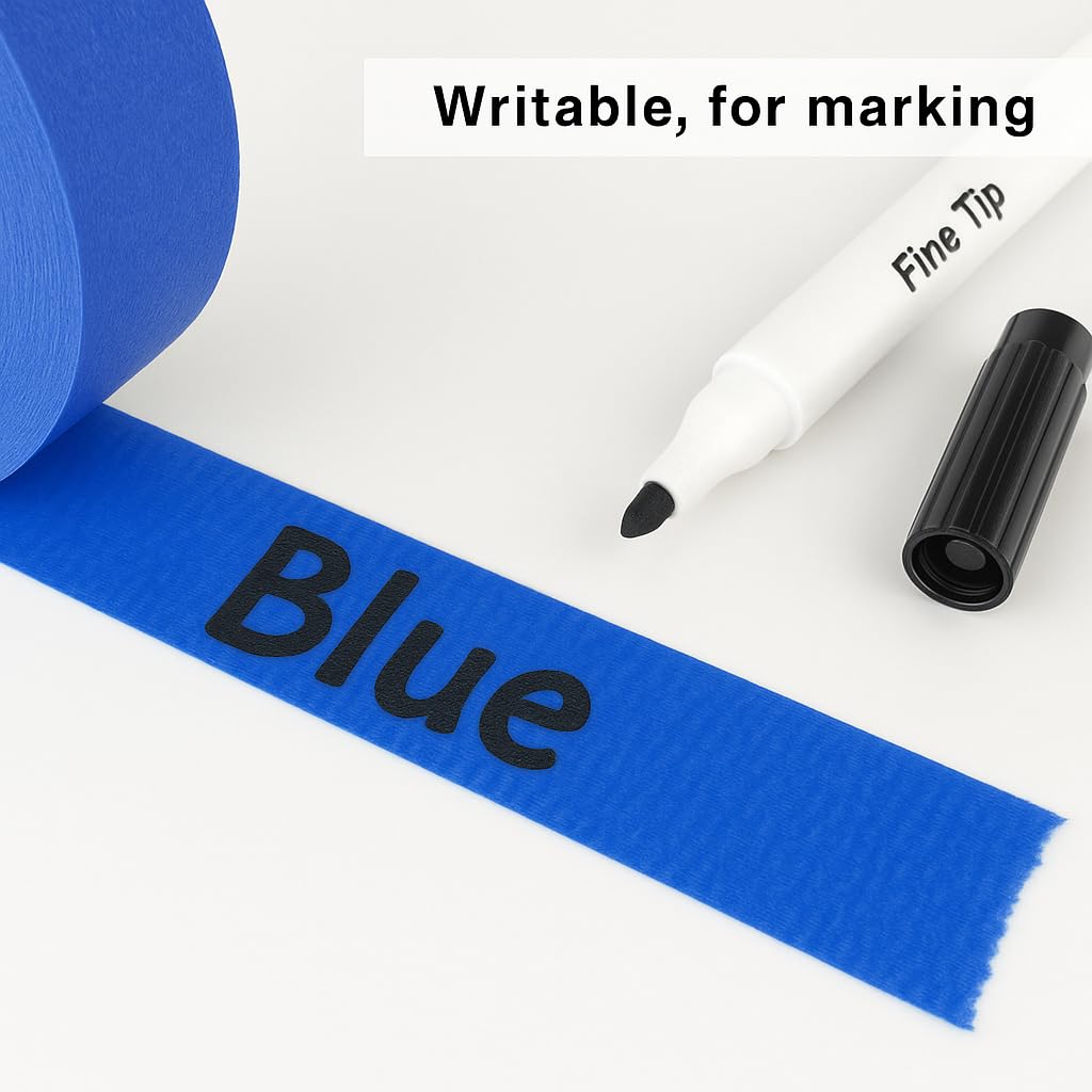 Blue Painters Tape - Masking Tape 2 Inch Wide (1.88" x 90FT) - Multi-Surface, Smart Adhesion, Indoor & Outdoor - 1