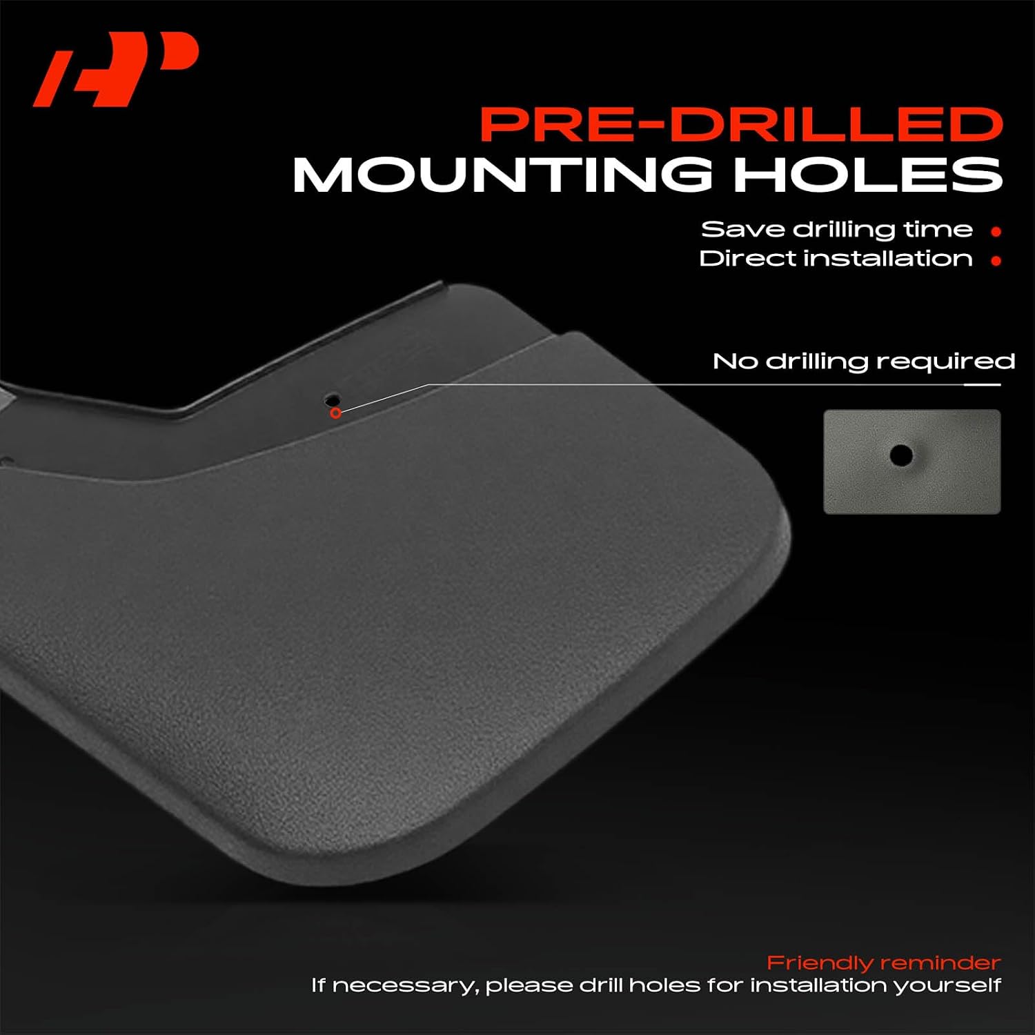 Mud Flaps, No Drilling Required Splash Guards with Accessories | Compatible with Chevrolet Silverado 1500 3500 2500