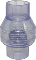 Valterra 200-C15W PVC Swing (No Spring) Check Valve, Clear, 1-1/2" Slip