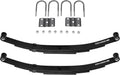 25-1/4" 4-Leaf 1750lb Capacity Double Eye Spring for 3500lb Trailer Axle & U-Bolt Kit, 1.75" Width, 3" Free Open