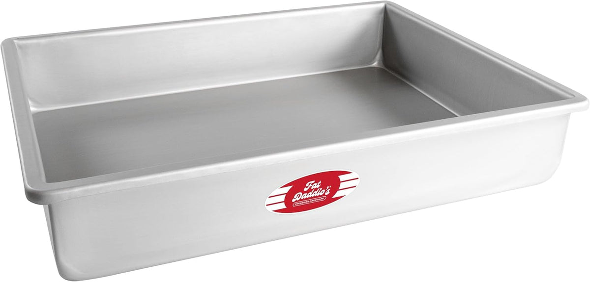 POB-12183 Anodized Aluminum Sheet Cake Pan, 12 x 18 x 3 Inch Silver