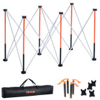 Portable Folding Workstand, 4.15 x 2.18 ft Collapsible Workbench, 2500 lbs Weight Capacity, No Assembly Foldable Work