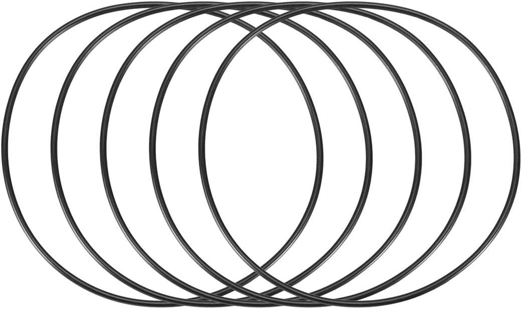 uxcell 5pcs 140x133.8x3.1mm Nitrile Rubber O-Rings Metric Sealing Gasket
