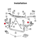 1 Pair Radiator Support Bracket Fit for J/eep Grand Cherokee 68223399AA