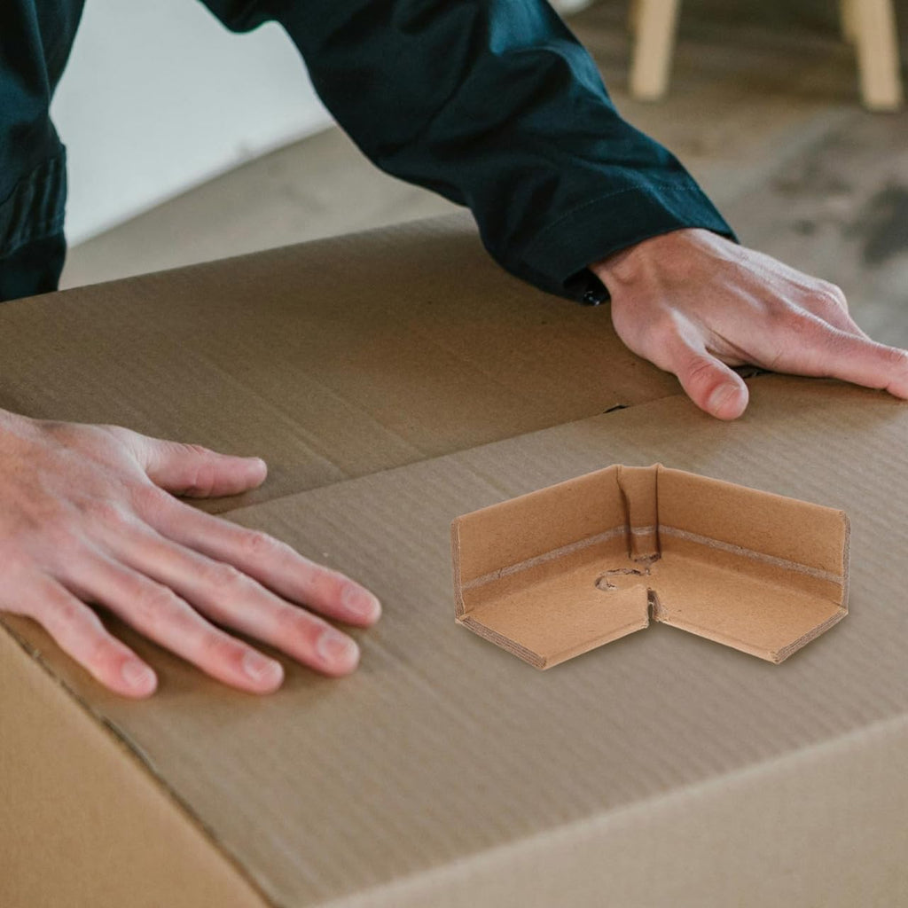 Paper Packaging Edge Protectors 20pcs Three Sided Corner Guards for Cartons