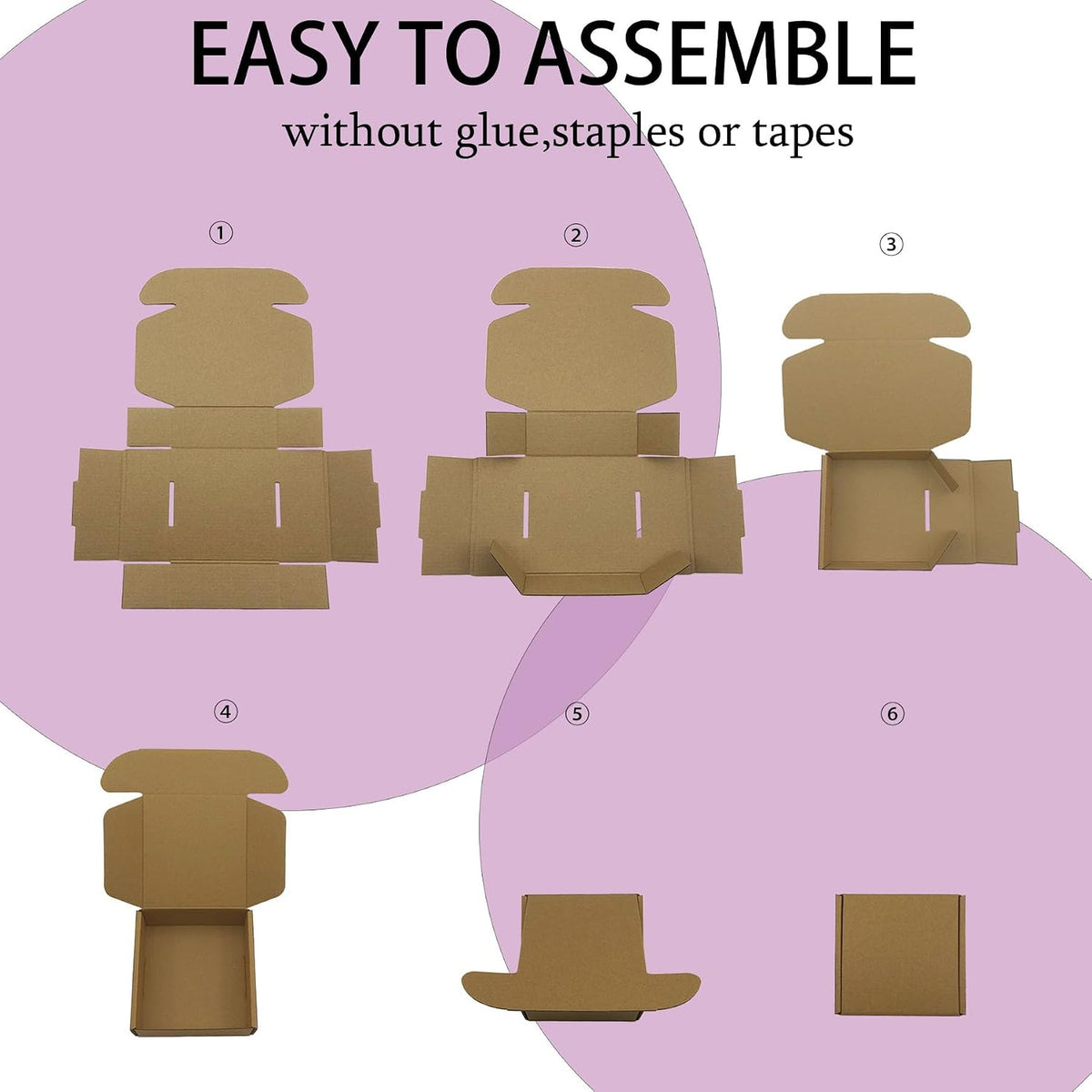 9x9x2 inches Shipping Boxes Set of 25, Brown Corrugated Packaging Mailers